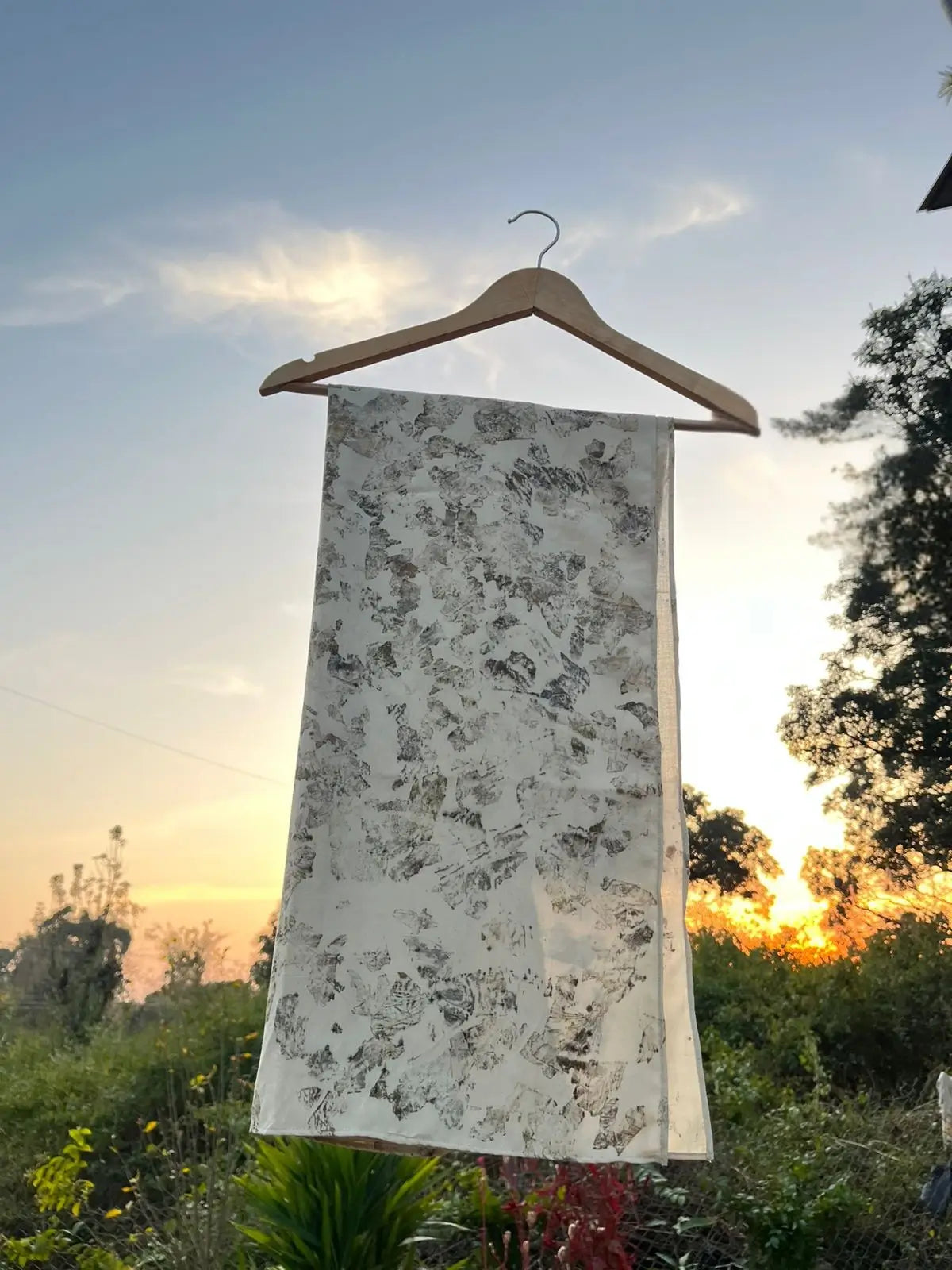 Ahimsa Eri Silk Eco-Printed Scarf