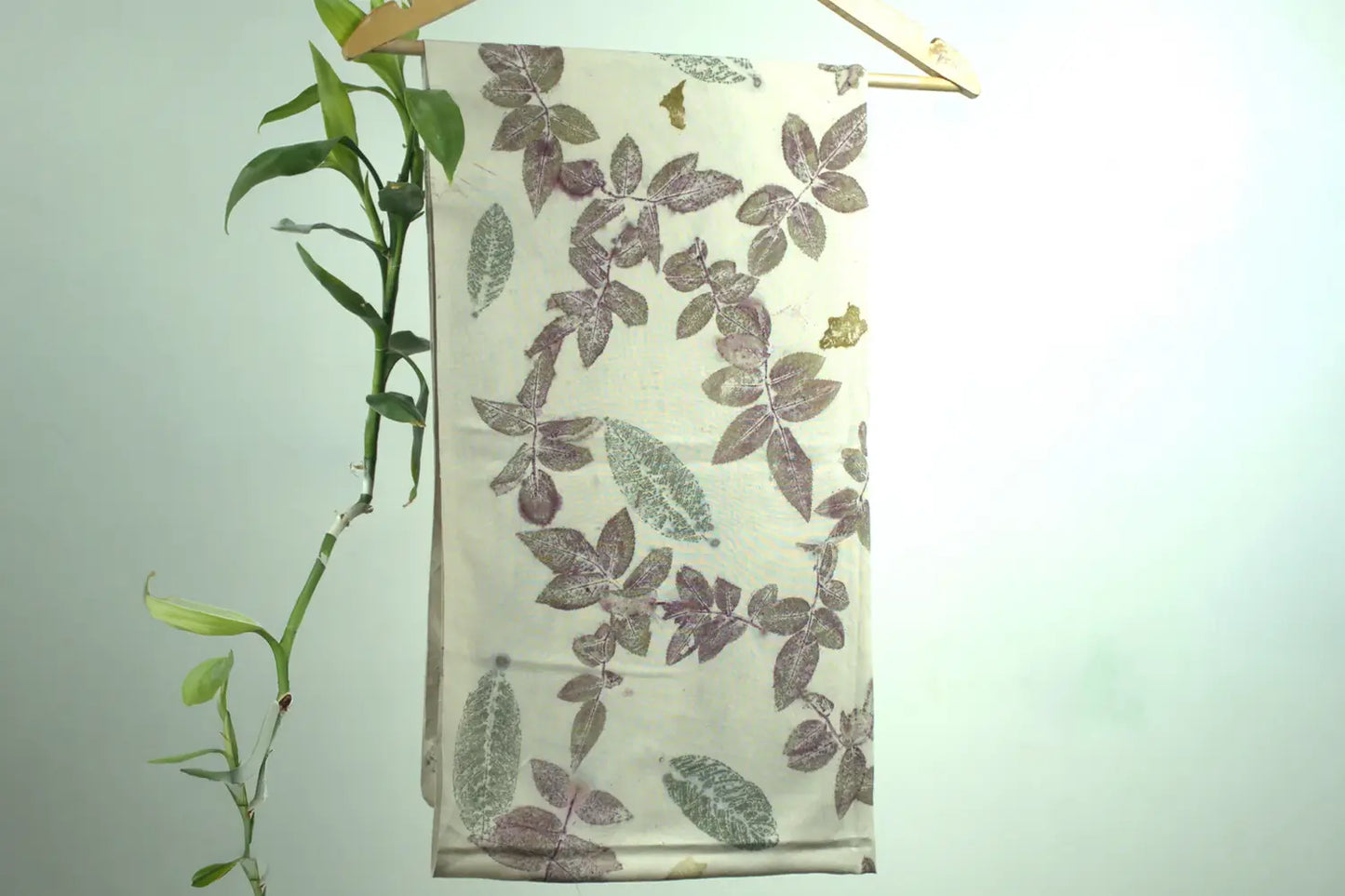 Naturally Eco-Printed Eri Silk Scarf