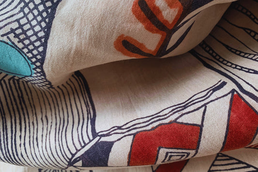 kalamkari silk fabric