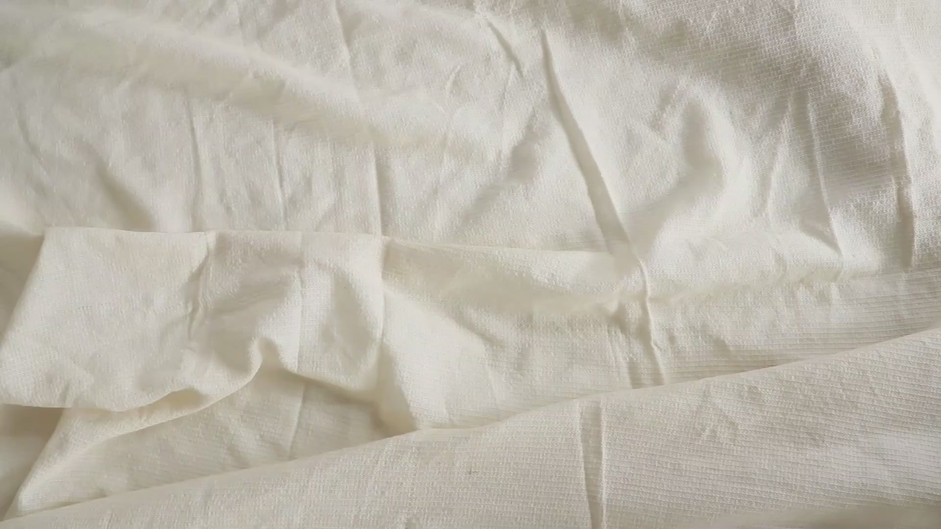white fabric video
