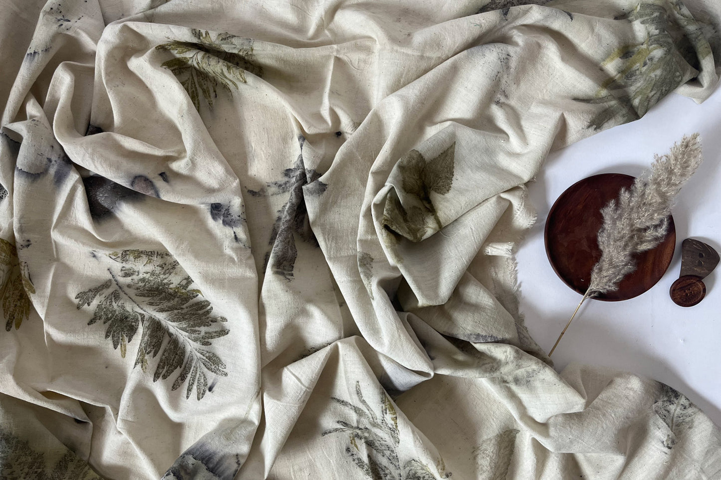Eco printed fabric