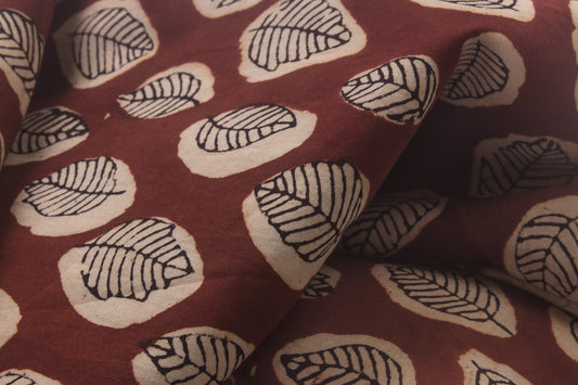 Maroon Organic Cotton Fabric