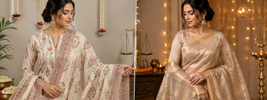 Cotton vs Chanderi Fabric Festive Wear Comparison 2026