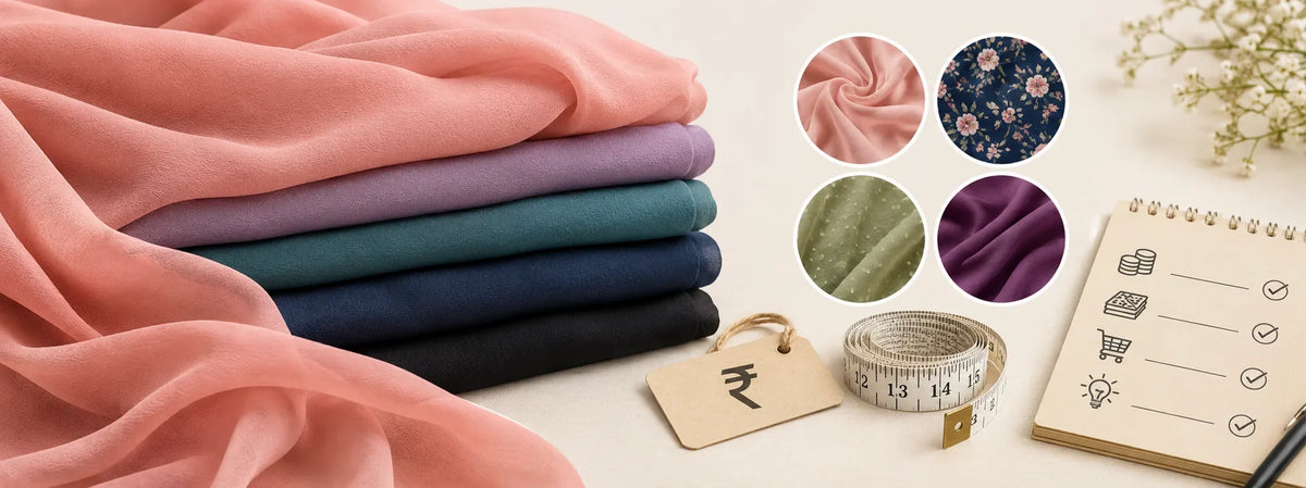 Georgette Fabric Price in India