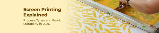 screen printing process on fabric
