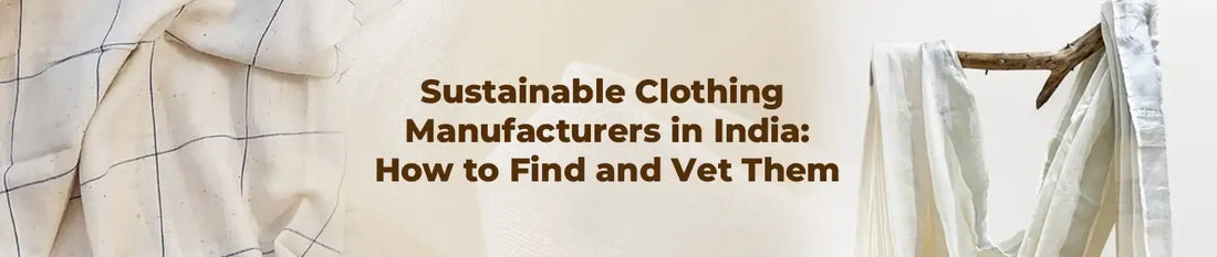 Sustainable Clothing Manufacturers in India: How to Find and Vet Them
