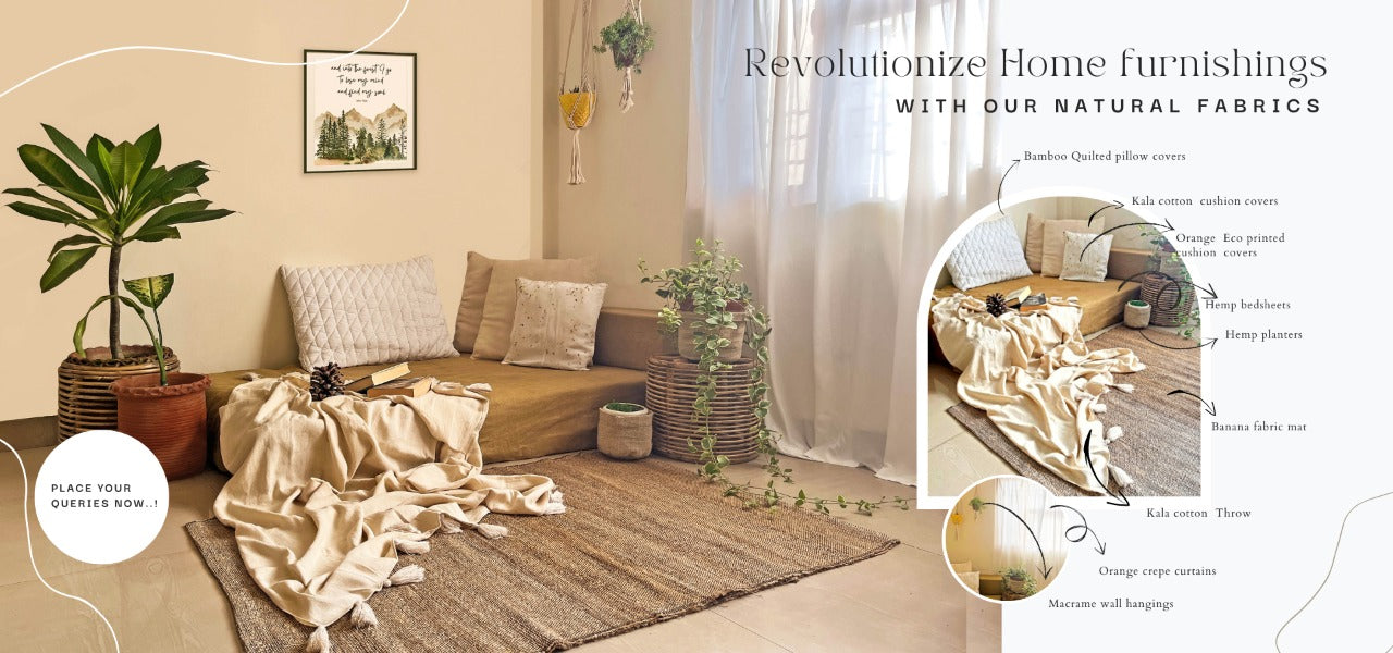 Sustainable fabrics for home decore