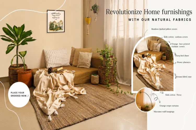 Sustainable fabrics for home decore