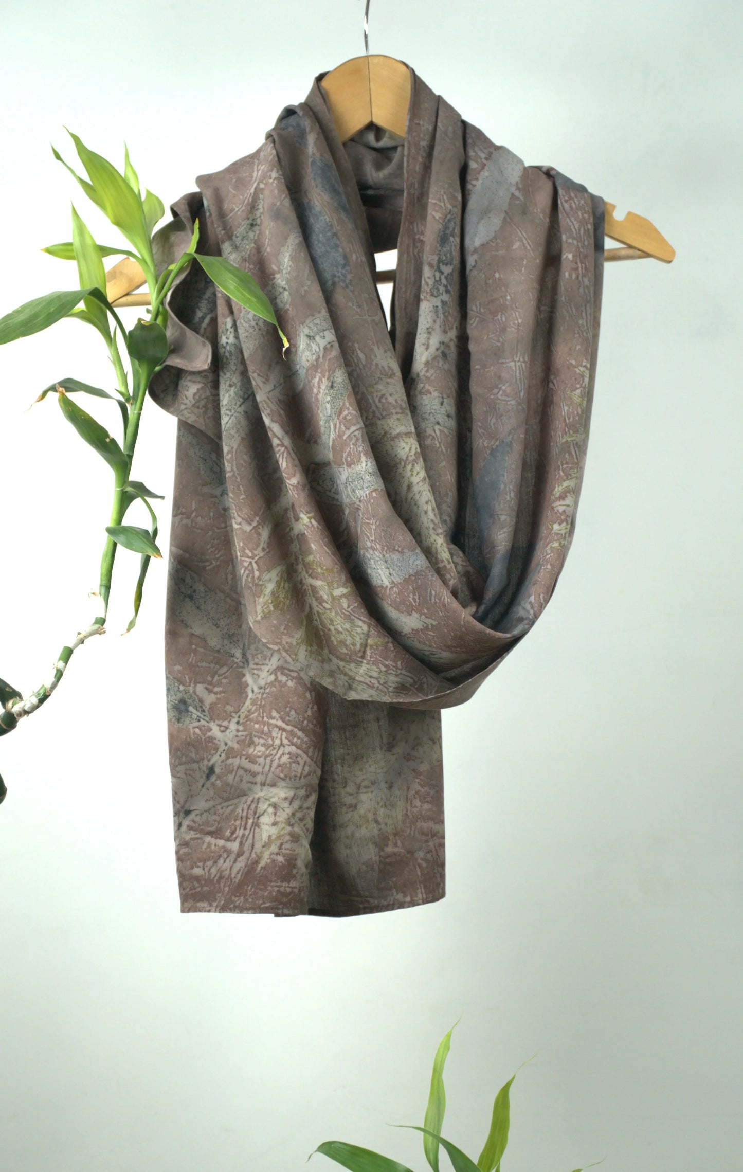 Eri Silk Eco-Printed Scarf