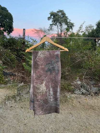 Eri Silk Eco-Printed Scarf