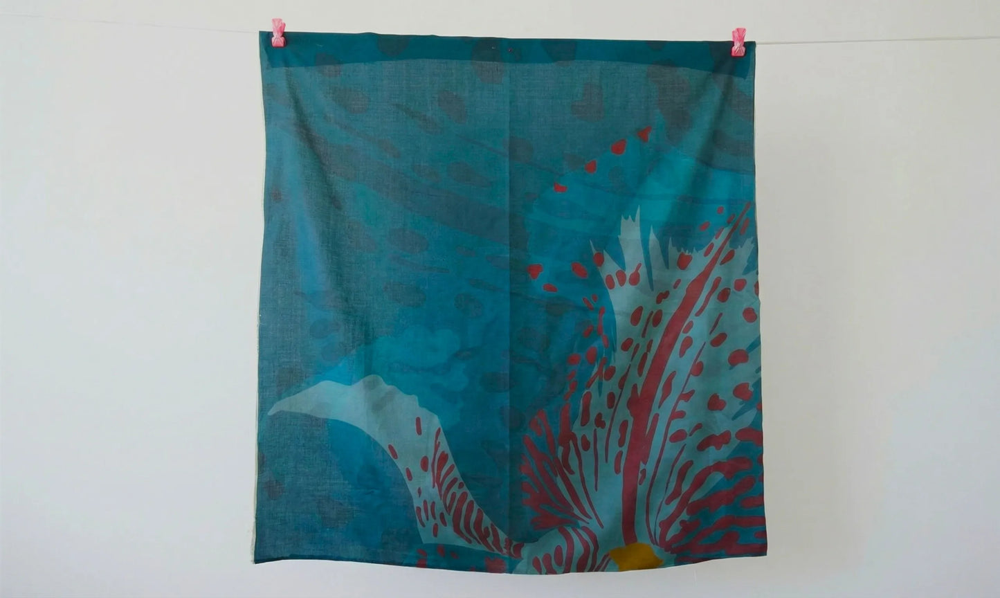 Eri silk - Aqua Blue