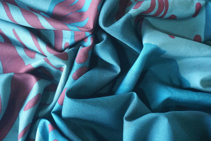 Eri silk - Aqua Blue