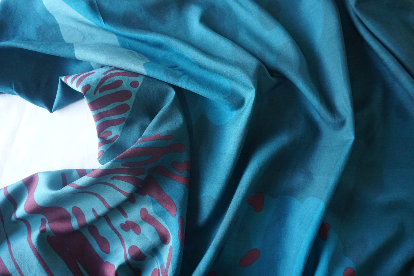 Eri silk - Aqua Blue