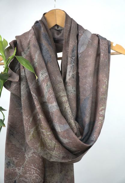 Eri Silk Eco-Printed Scarf