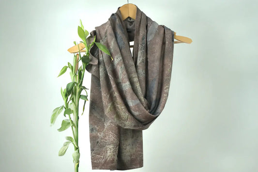 Eri Silk Eco-Printed Scarf