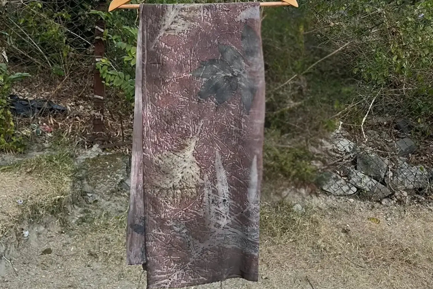 Eri Silk Eco-Printed Scarf