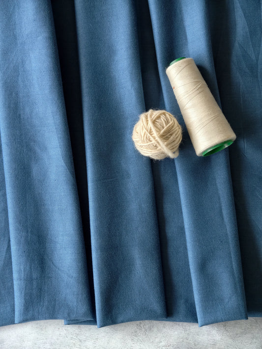 Banana Cotton Handloom  (Blue)