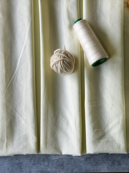 Organic Cotton Satin Light Yellow