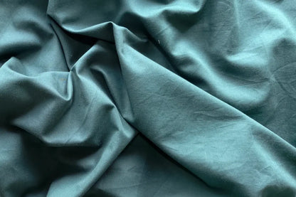 Organic Cotton Satin -  Forest Green
