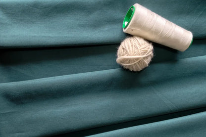 Organic Cotton Satin -  Forest Green