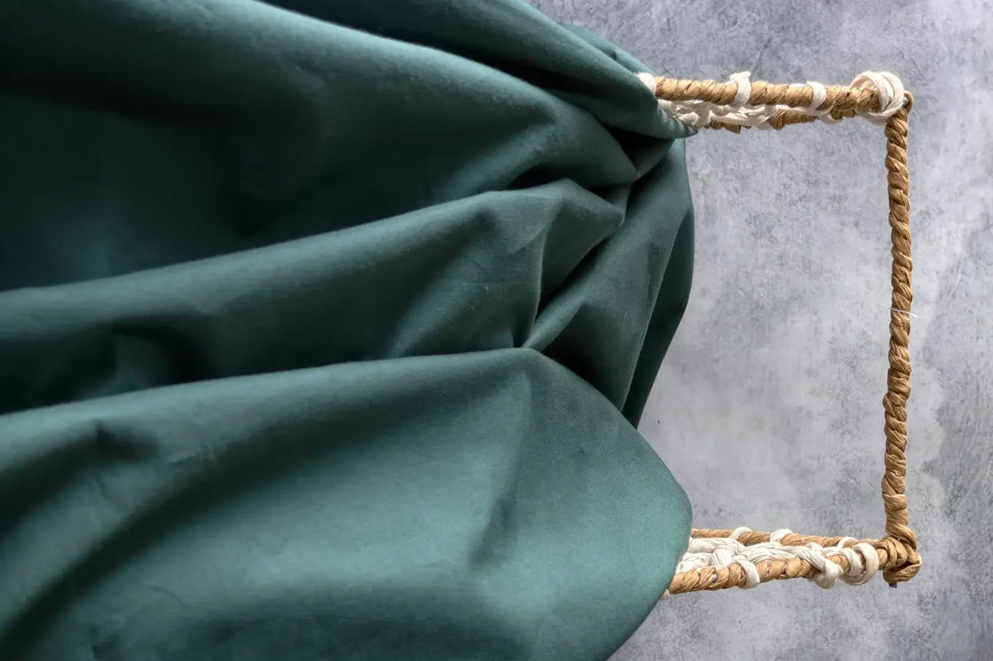Organic Cotton Satin -  Forest Green