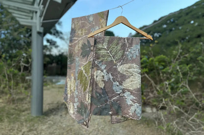 Rust Eco-Printed Eri Silk Scarf (Ahimsa Silk)