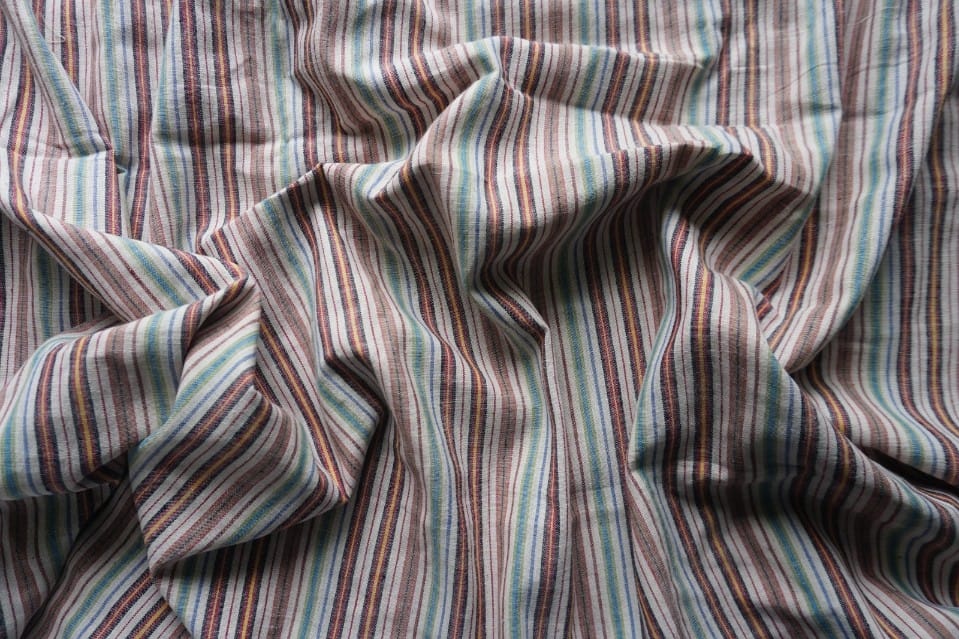 Hemp Khadi Yarn Dyed Stripe