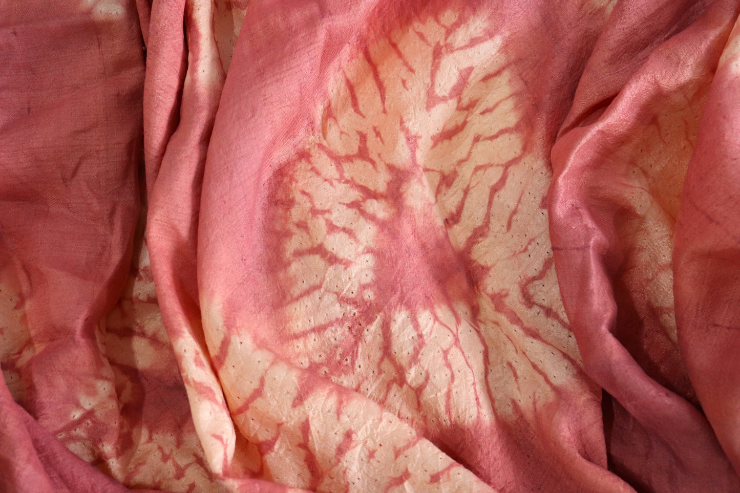 Dyed shibori technique