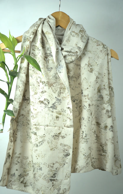 Ahimsa Eri Silk Eco-Printed Scarf