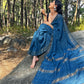 DYED ERI GHEECHA SILK SAREE ZARI STRIPE