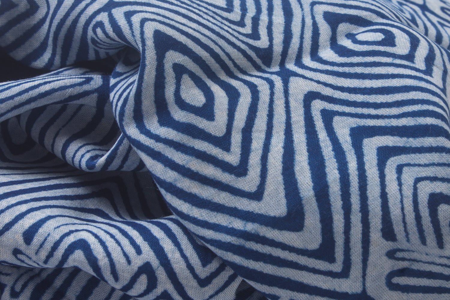Indigo Rose Fabric