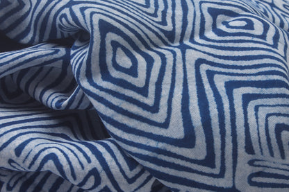 Indigo Rose Fabric