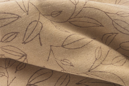 Leafy Grace Khadi Fabric