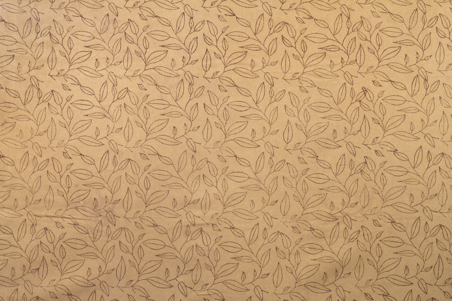 Leafy Grace Khadi Fabric