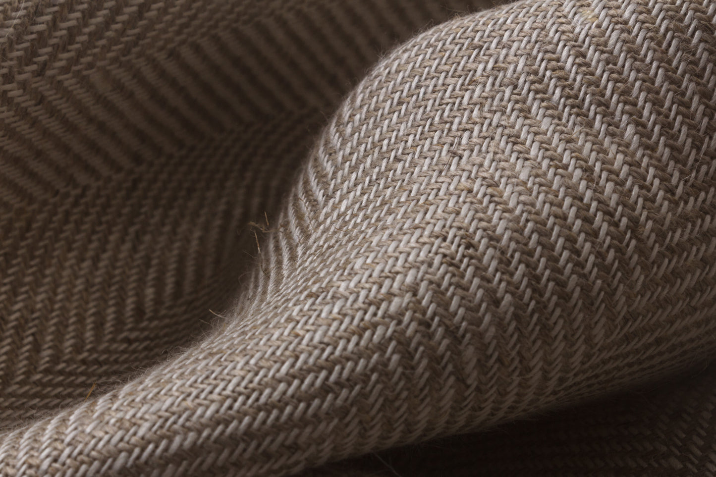 Linen Herringbone Fabric