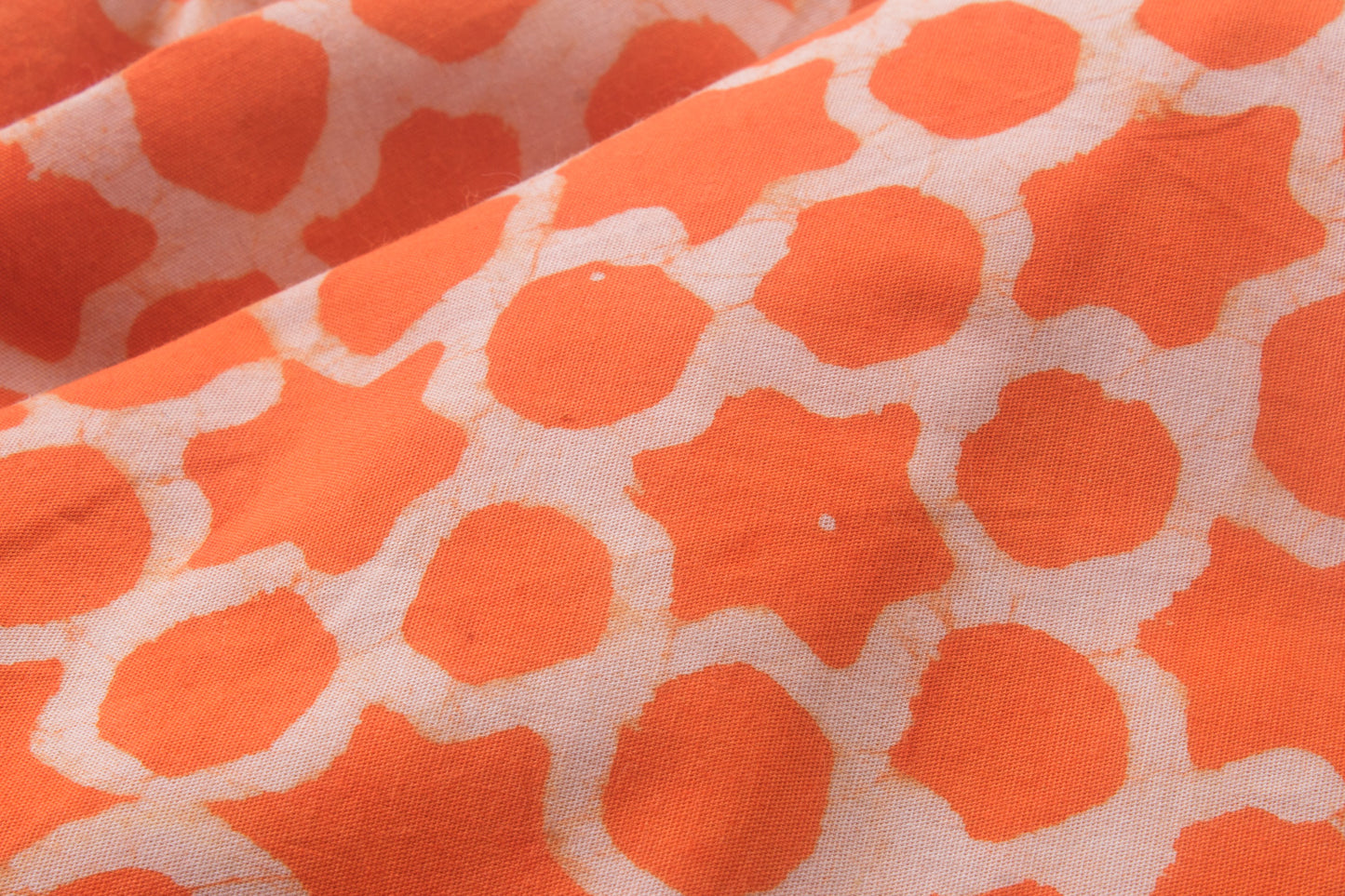 Orange Organic Cotton Fabric